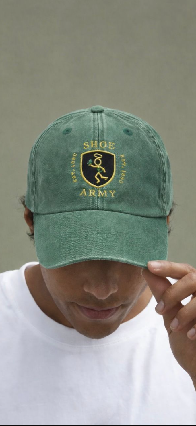 Green Shoe Army Baseball Caps