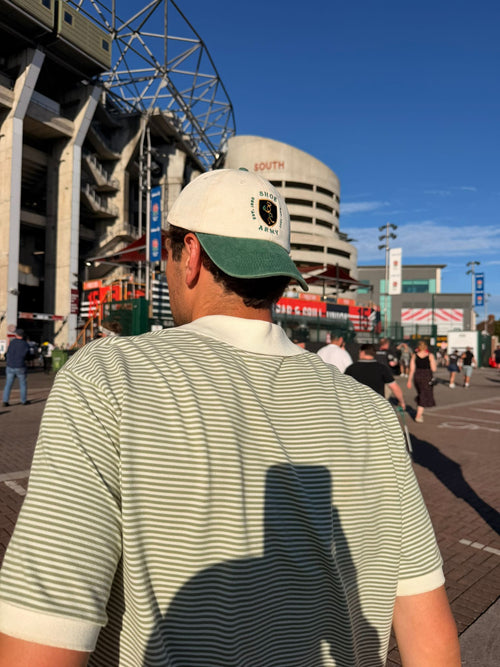 White and Green Shoe Army cap