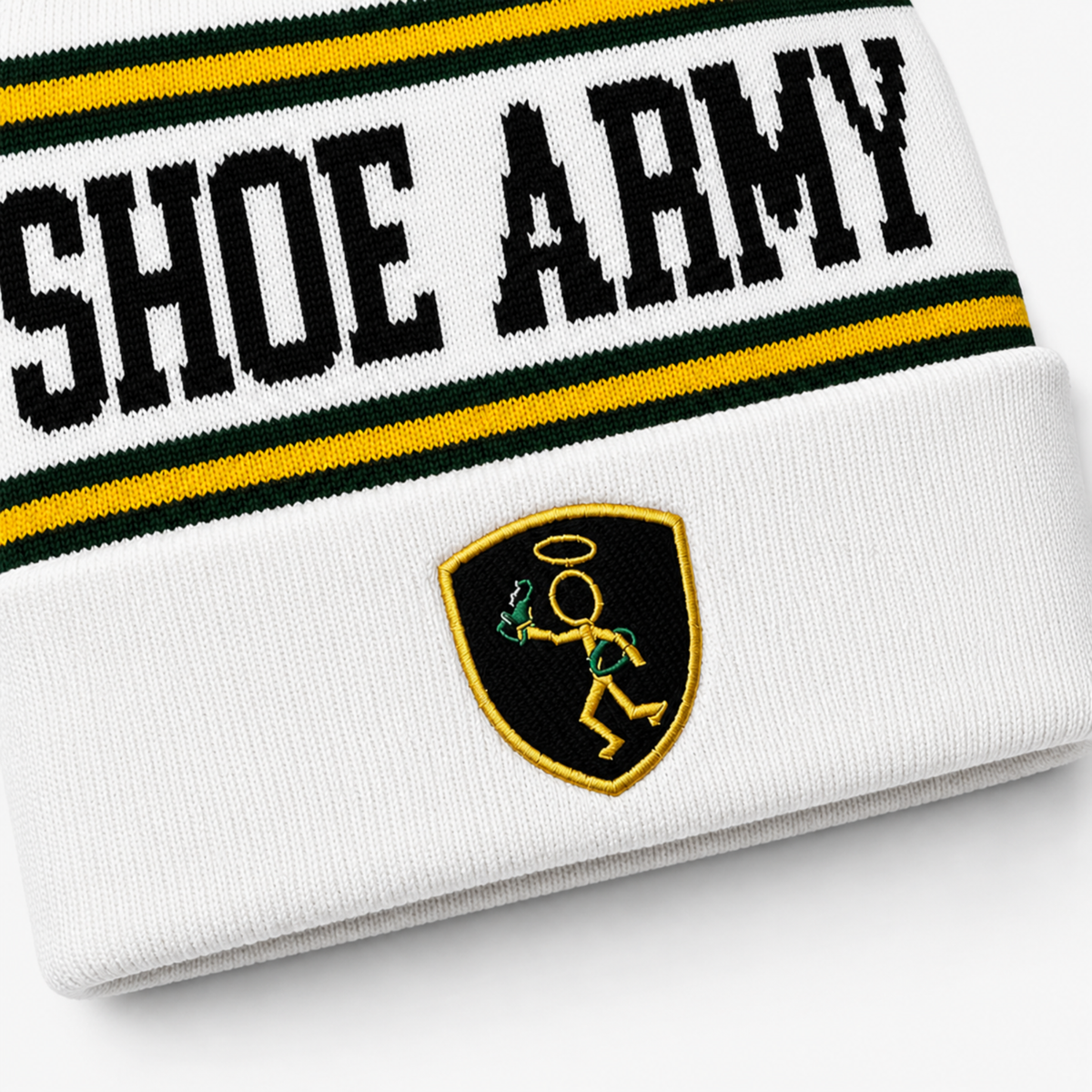 White Shoe Army Bobble Hat